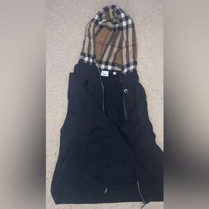 Burberry Jacket Men’s XXXL Plaid Hooded